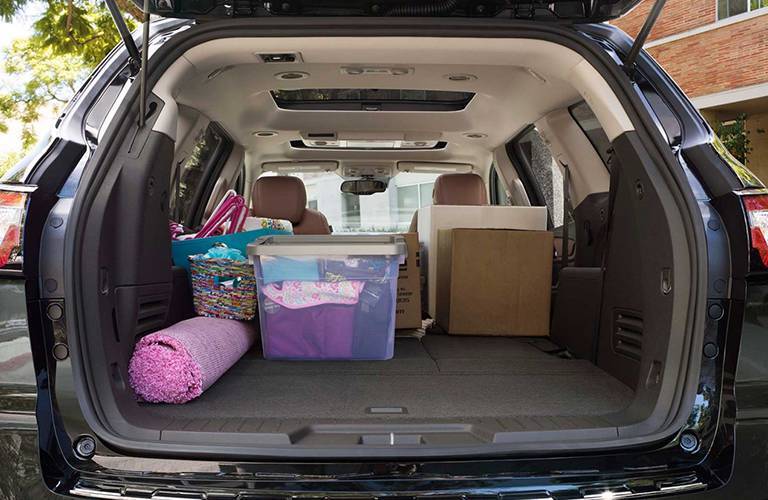 Generous storage space 2016 Chevy Traverse Alexandria Motors