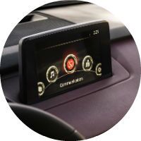 Mazda Connect touchscreen on the 2016 Mazda CX-9