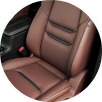 Stylish Auburn leather on the 2016 Mazda CX-9