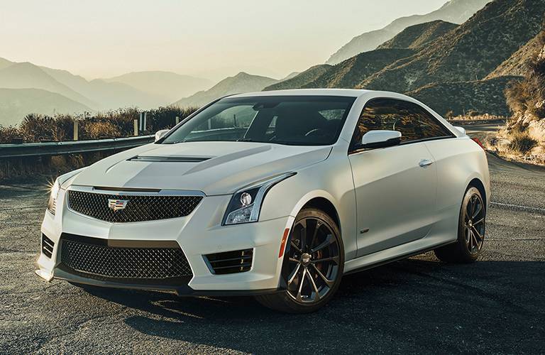 The Cadillac ATS compact sport sedan on the road