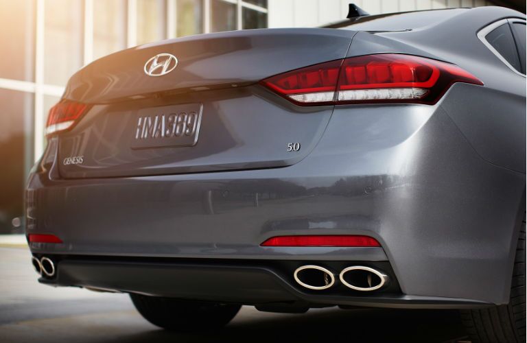 2016 hyundai genesis chrome-tipped exhaust
