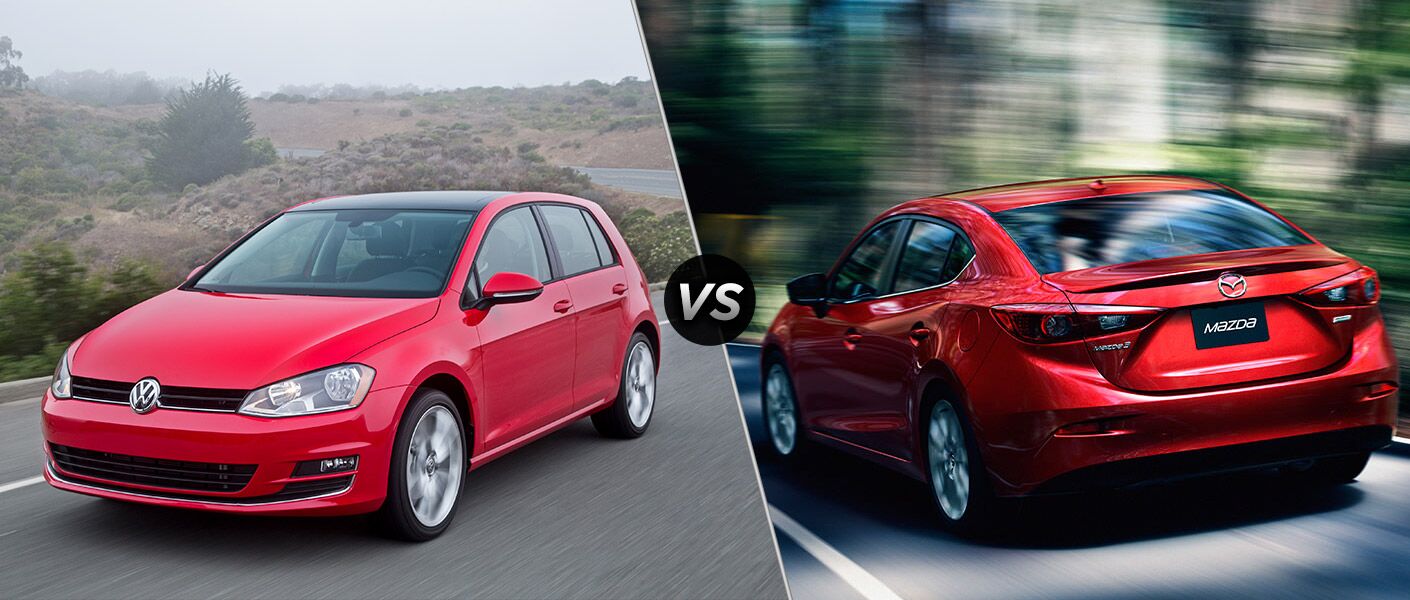 2016 Volkswagen Golf vs 2016 Mazda 3