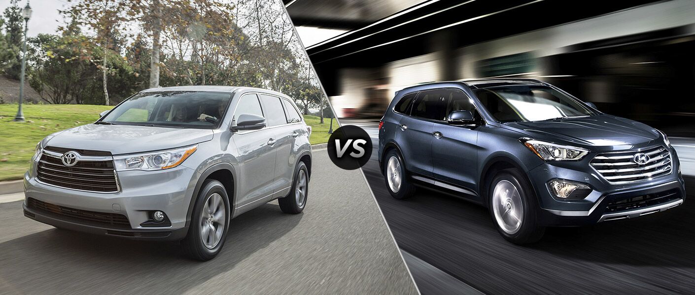 2016 Toyota Highlander vs 2016 Hyundai Santa Fe