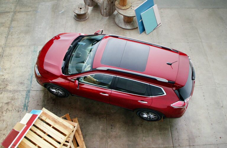 2015 Nissan Rogue Rome GA around view monitor view from above