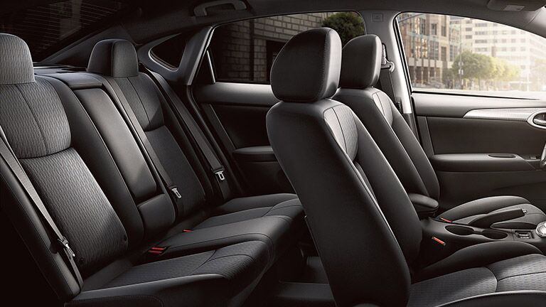 Spacious seating on the 2015 Nissan Sentra