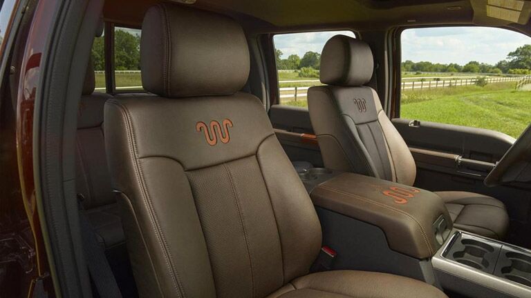 The interior of the 2015 Ford Super Duty Athens GA is sleek and sophisticated.