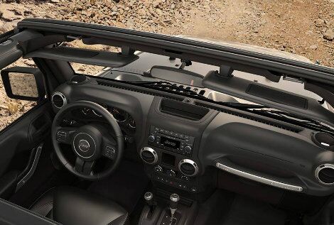 2016 Jeep Wrangler passenger space