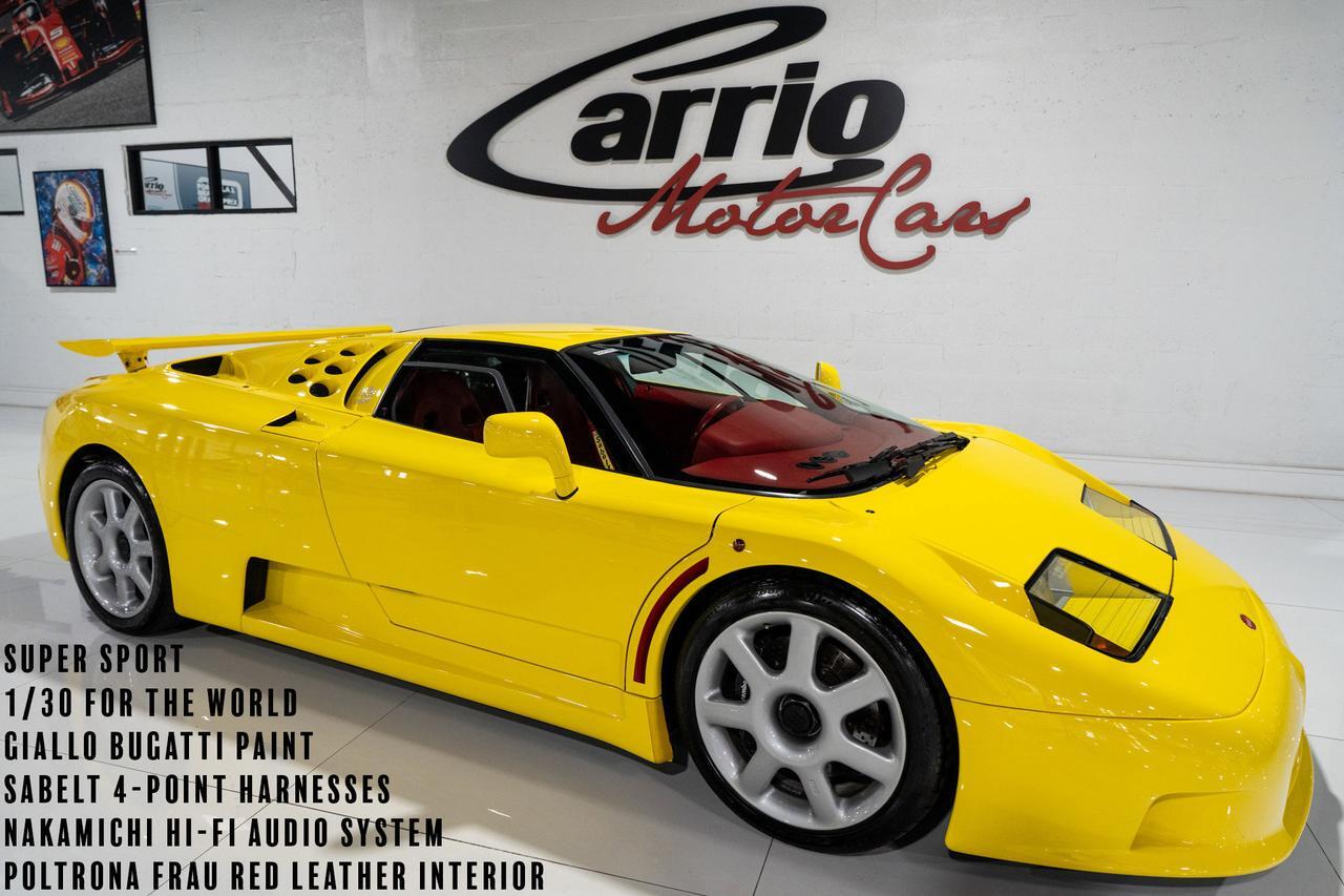 1995 Bugatti EB110 Super Sport Giallo Bugatti paint, Poltrona Frau red leather interior, Nakamichi hi-fi audio system AND MORE!! Fort Lauderdale FL 1995 Bugatti EB110 Super Sport Giallo Bugatti paint, Poltrona Frau red leather interior, Nakamichi hi-fi audio system AND MORE!! Fort Lauderdale FL