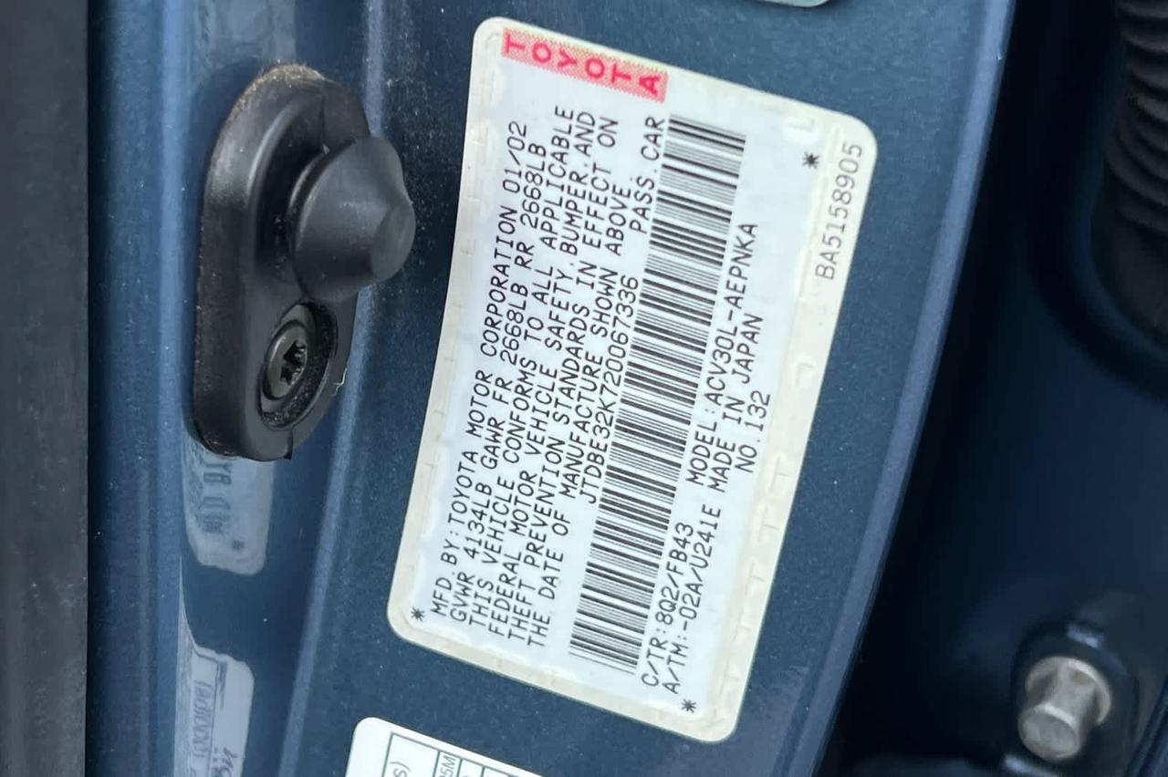 2002 Toyota Camry LE Roseville CA