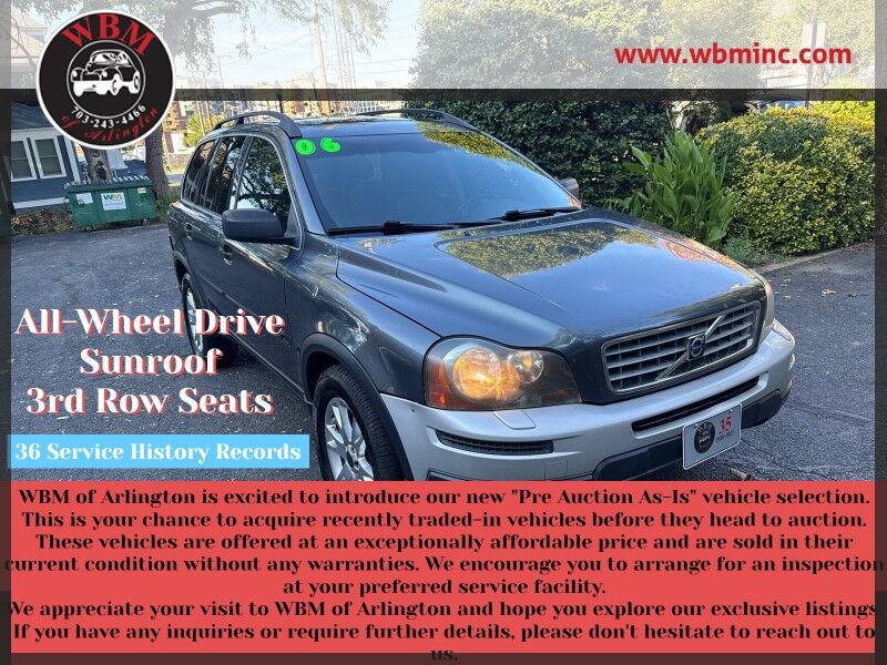 2006 Volvo XC90 2.5T AWD w/ Sunroof/3rd Row Seats 2006 Volvo XC90 2.5T AWD w/ Sunroof/3rd Row Seats