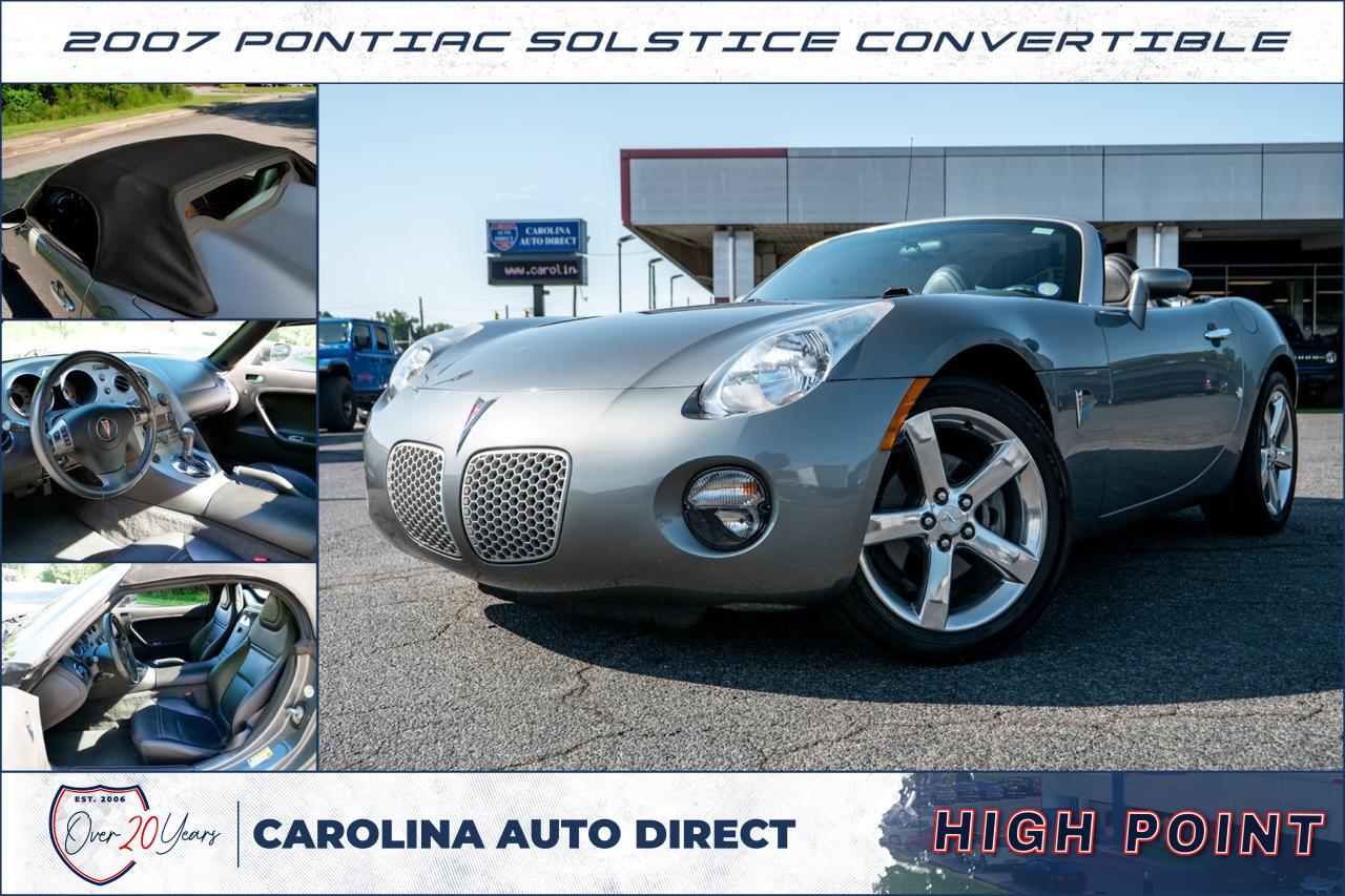 2007 Pontiac Solstice Convertible / Premium Package / Convenience Package! High Point NC 2007 Pontiac Solstice Convertible / Premium Package / Convenience Package! High Point NC