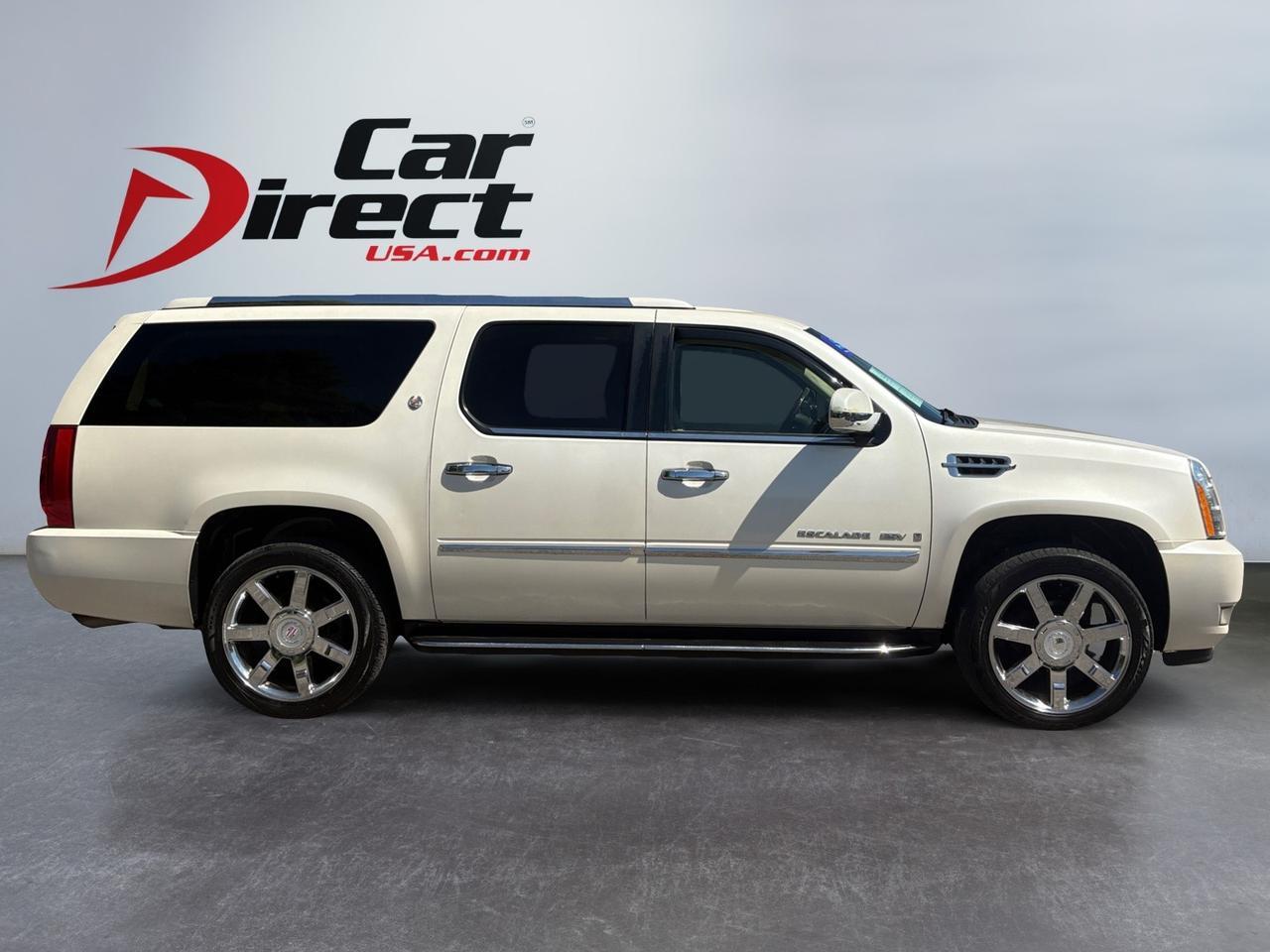 2008 Cadillac Escalade ESV RUNNING BOARDS, SUNROOF, REAR DVD ENTERTAINMENT, POWER 3RD ROW SEATING, APPLE CARPLAY/ANROID AUTO, GOOGLE APPS, HEATED & VENTILATED SEATS, LANE KEEP ASSIST, BLIND APOT ALERT, POWER LIFTGATE, HEATED REAR SEATS, LOW MILES, CLEAN CARFAX, STAY LUXURIOUS Virginia Beach VA 2008 Cadillac Escalade ESV RUNNING BOARDS, SUNROOF, REAR DVD ENTERTAINMENT, POWER 3RD ROW SEATING, APPLE CARPLAY/ANROID AUTO, GOOGLE APPS, HEATED & VENTILATED SEATS, LANE KEEP ASSIST, BLIND APOT ALERT, POWER LIFTGATE, HEATED REAR SEATS, LOW MILES, CLEAN CARFAX, STAY LUXURIOUS Virginia Beach VA