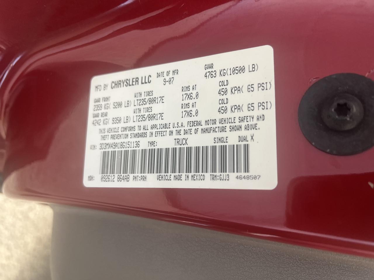 DODGERAM 3500 MEGA CAB 4X429