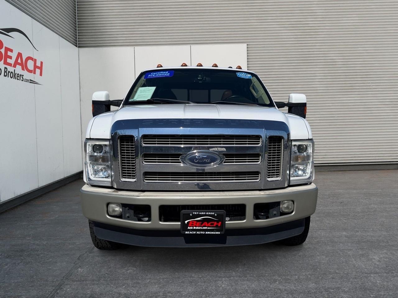 2008 Ford Super Duty F-350 DRW King Ranch, HEATED SEATS, SUNROOF, BLUETOOTH, BED LINER, TOW PACKAGE, TOW HOOKS, RUNNING BOARDS, BACKUP CAMERA, POWER/HEATED MIRRORS, CLEAN CARFAX, LOW MILES! Norfolk VA 2008 Ford Super Duty F-350 DRW King Ranch, HEATED SEATS, SUNROOF, BLUETOOTH, BED LINER, TOW PACKAGE, TOW HOOKS, RUNNING BOARDS, BACKUP CAMERA, POWER/HEATED MIRRORS, CLEAN CARFAX, LOW MILES! Norfolk VA