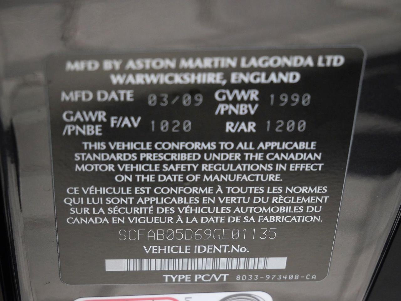 2009 Aston Martin DBS Lawrence KS