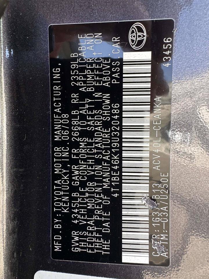 2009 Toyota Camry LE San Clemente CA