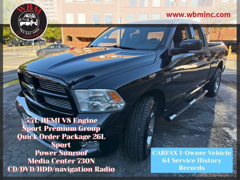 2010 Dodge Ram 1500 Sport Quad Cab 4WD w/ Quick Order Package 26L Sport 2010 Dodge Ram 1500 Sport Quad Cab 4WD w/ Quick Order Package 26L Sport