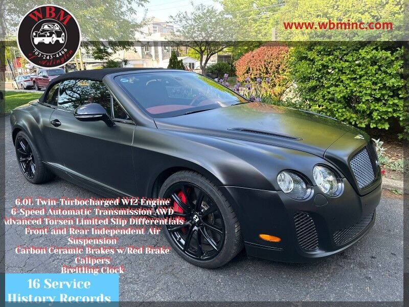 2011 Bentley Continental Supersports Supersports Convertible AWD 2011 Bentley Continental Supersports Supersports Convertible AWD
