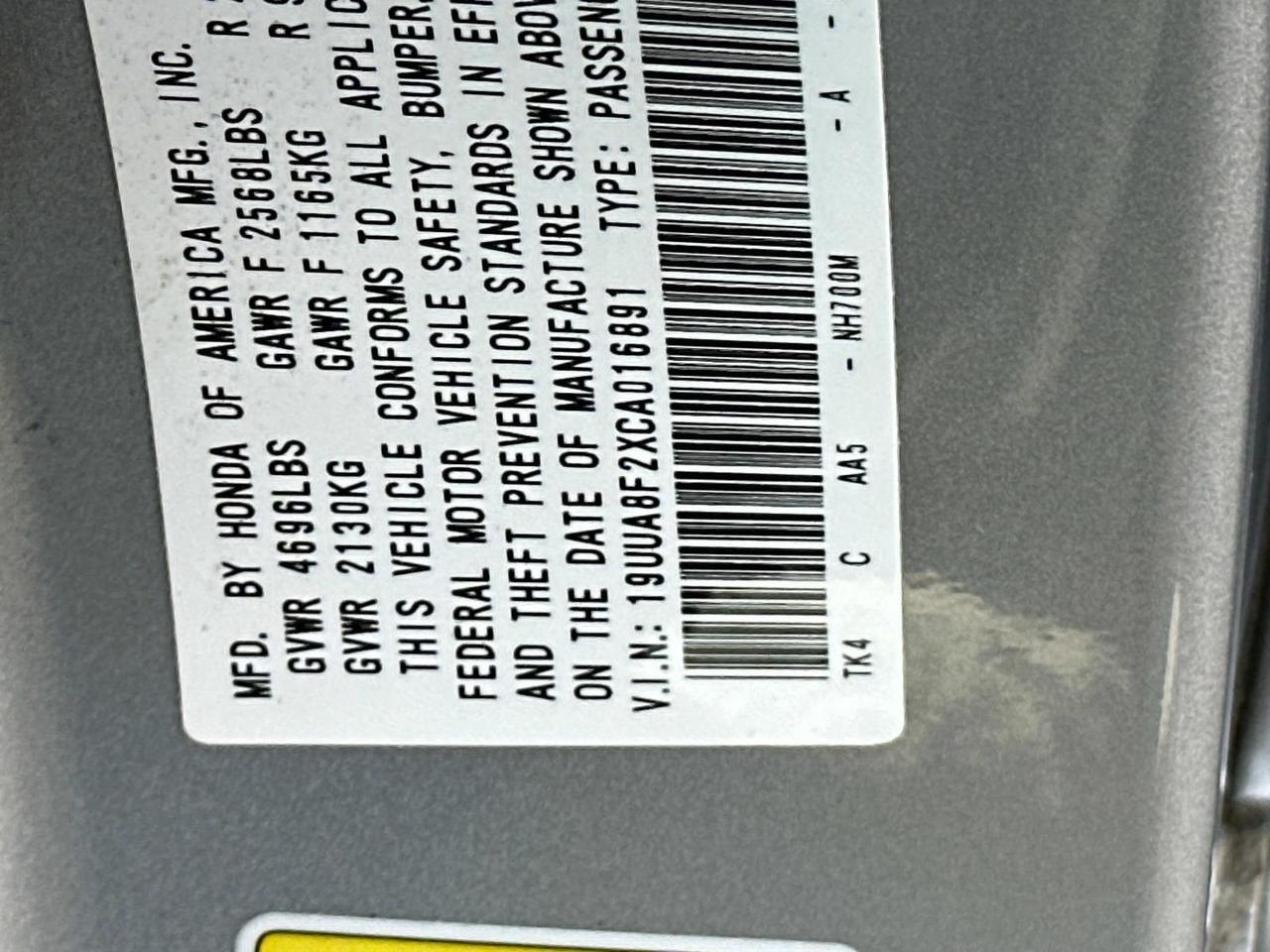 2012 Acura TL 3.5 Woodbridge VA