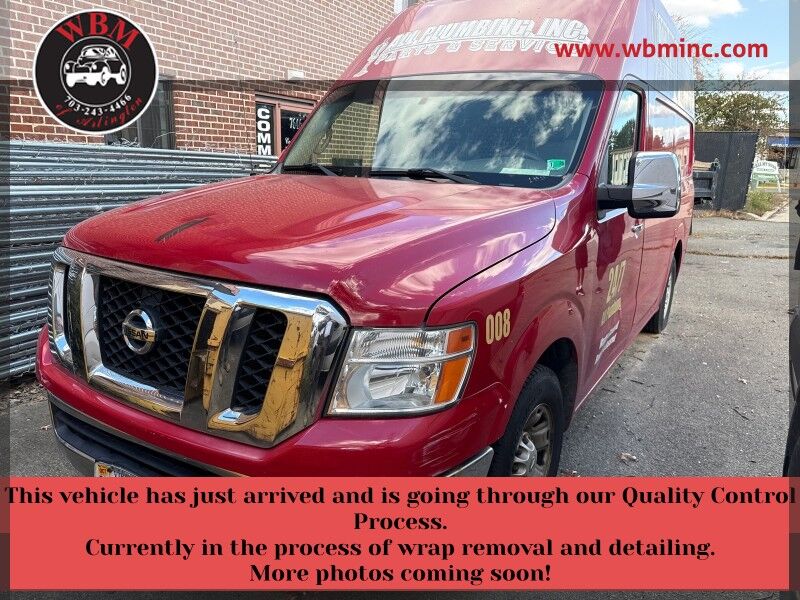 2012 Nissan NV Cargo 2500 HD SV with High Roof and Sliding Door 2012 Nissan NV Cargo 2500 HD SV with High Roof and Sliding Door