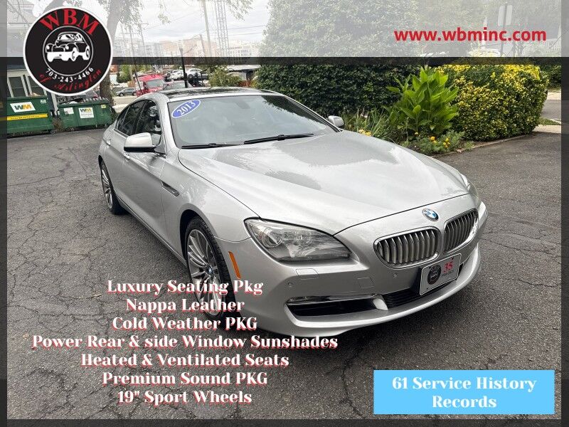 2013 BMW 6 Series 650i xDrive Gran Coupe AWD w/ Luxury Seating PKG 2013 BMW 6 Series 650i xDrive Gran Coupe AWD w/ Luxury Seating PKG