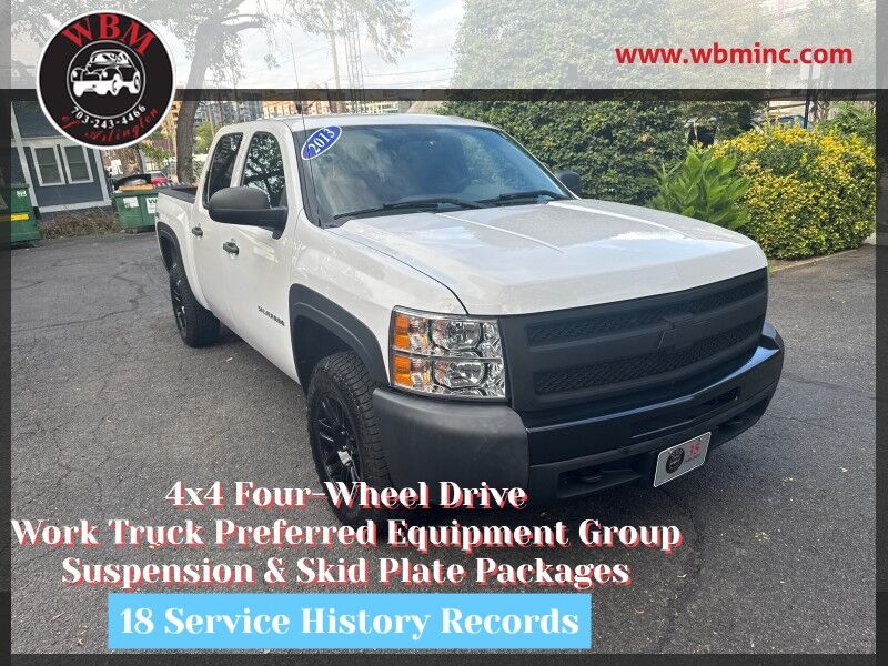 2013 Chevrolet Silverado 1500 4WD Crew Cab Work Truck 2013 Chevrolet Silverado 1500 4WD Crew Cab Work Truck
