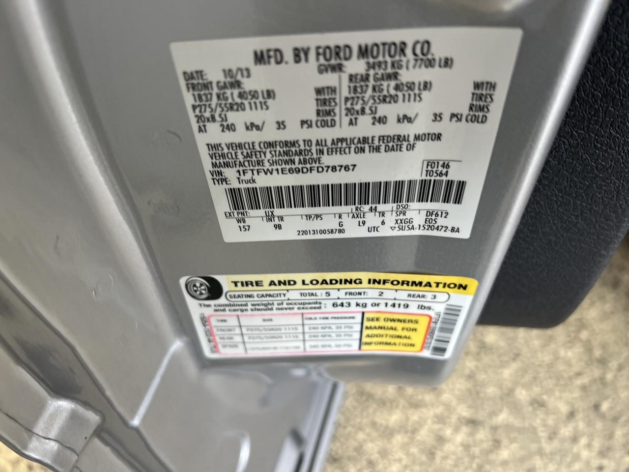 FORDF150 CREW CAB 4X417