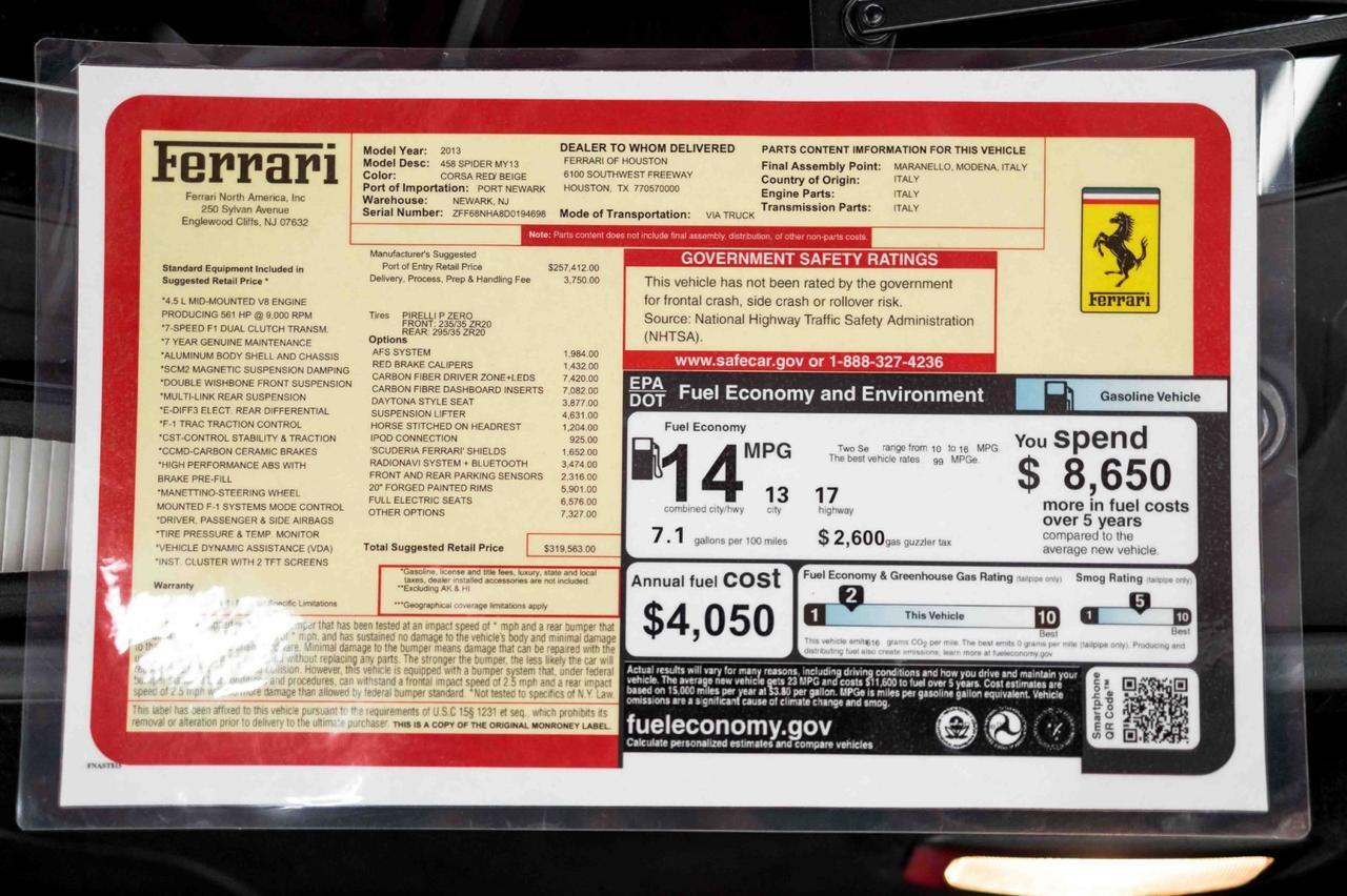 2013 Ferrari 458 Spider Marietta GA 2013 Ferrari 458 Spider Marietta GA