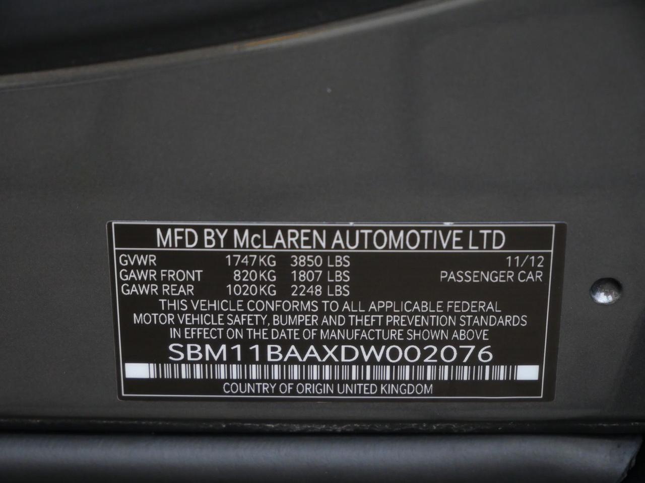 2013 McLaren MP4-12C Lawrence KS