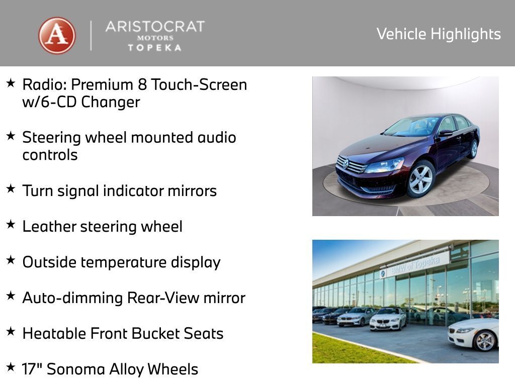 2013 Volkswagen Passat 2.5 SE