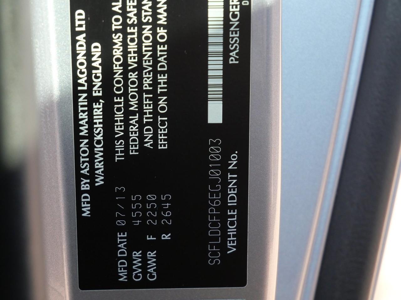 2014 Aston Martin Vanquish V12 V12 Lawrence KS