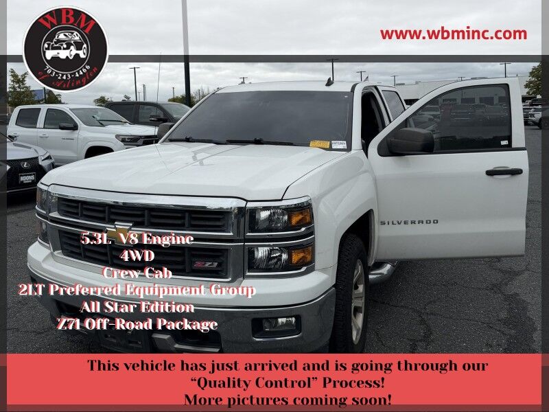 2014 Chevrolet Silverado 1500 2LT Crew Cab 4WD w/ All Star Edition and Z71 Off-Road Package 2014 Chevrolet Silverado 1500 2LT Crew Cab 4WD w/ All Star Edition and Z71 Off-Road Package