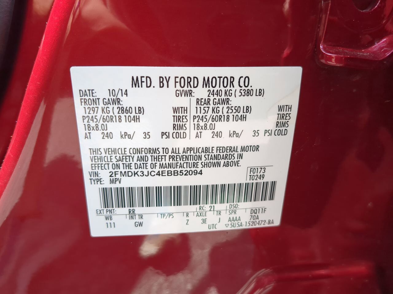 2014 Ford Edge SEL Appleton WI