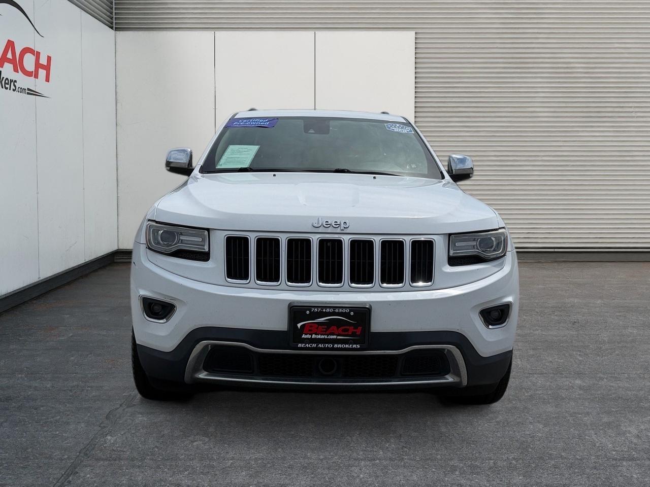 2014 Jeep Grand Cherokee Limited, HEATED/VENTILATED SEATS, HEATED REAR SEATS, MOONROOF, POWER LIFTGATE, UNIVERSAL GARAGE DOOR OPENER, BLUETOOTH, BACKUP CAMERA, POWER/HEATED MIRRORS, REMOTE START, NAVIGATION, PERFECT SPACE FO THE KIDS WHILE STILL LUXURIOS FOR THE PARENTS! Norfolk VA 2014 Jeep Grand Cherokee Limited, HEATED/VENTILATED SEATS, HEATED REAR SEATS, MOONROOF, POWER LIFTGATE, UNIVERSAL GARAGE DOOR OPENER, BLUETOOTH, BACKUP CAMERA, POWER/HEATED MIRRORS, REMOTE START, NAVIGATION, PERFECT SPACE FO THE KIDS WHILE STILL LUXURIOS FOR THE PARENTS! Norfolk VA