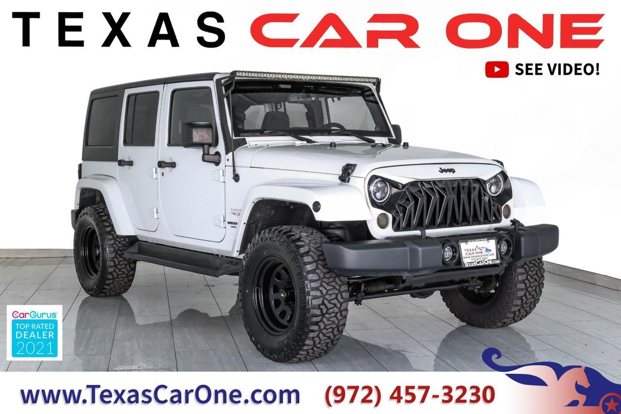 2014 Jeep Wrangler UNLIMITED SAHARA 4WD AUTOMATIC HARD TOP CONVERTIBLE NAVIGATION C Carrollton TX 2014 Jeep Wrangler UNLIMITED SAHARA 4WD AUTOMATIC HARD TOP CONVERTIBLE NAVIGATION C Carrollton TX