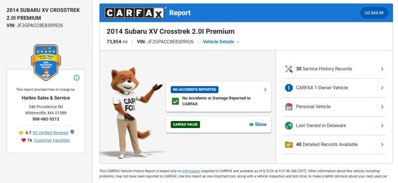2014 Subaru XV Crosstrek Premium - 1 OWNER - HEATED SEATS Webster MA 2014 Subaru XV Crosstrek Premium - 1 OWNER - HEATED SEATS Webster MA