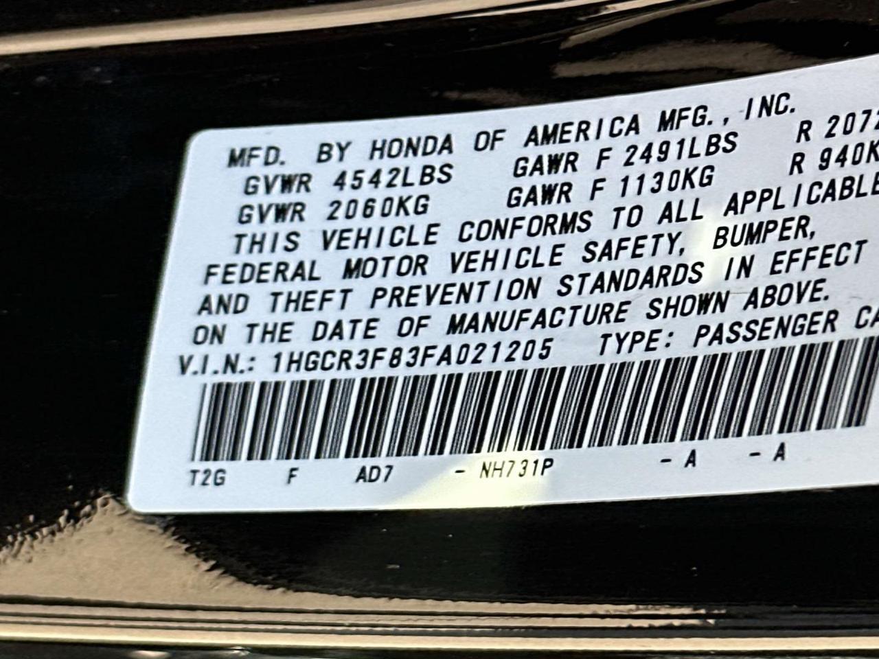 2015 Honda Accord EX-L Woodbridge VA