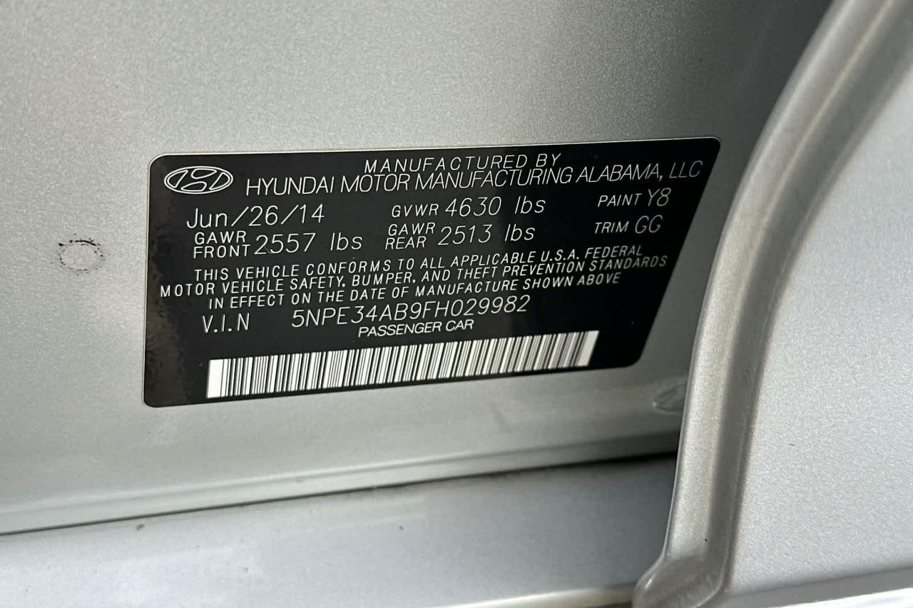 2015 Hyundai Sonata 2.0T Sport Roseville CA