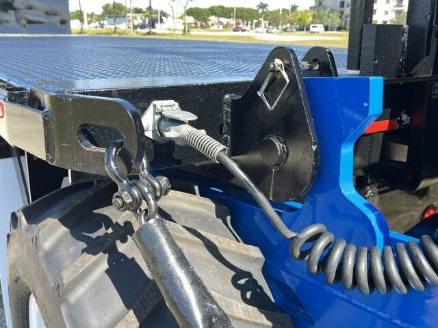 2015 International WorkStar 4700 SBA 24' Steel Flatbed Truck with 5,000 capacity Truck Mounted Forkli Homestead FL 2015 International WorkStar 4700 SBA 24' Steel Flatbed Truck with 5,000 capacity Truck Mounted Forkli Homestead FL