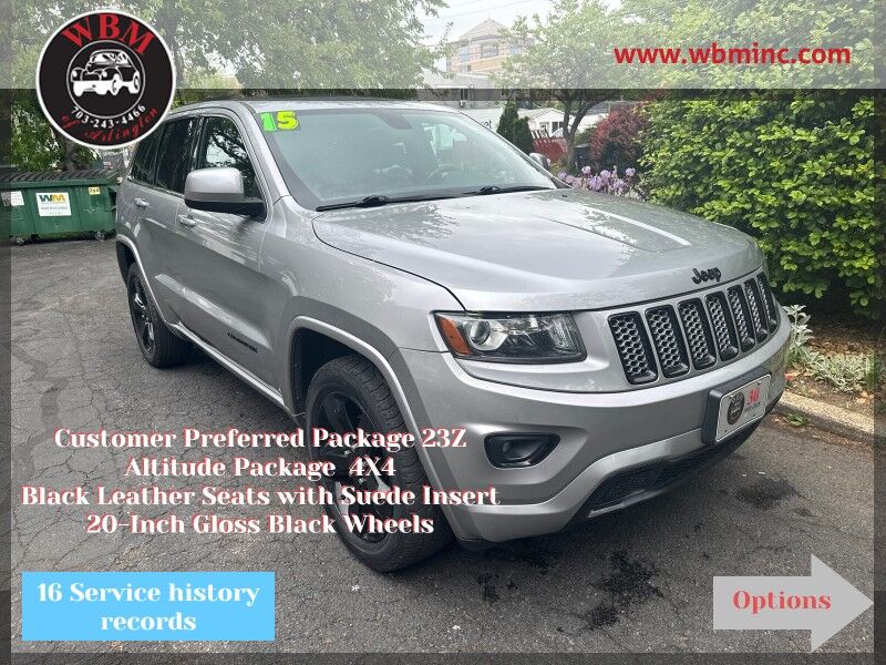 2015 Jeep Grand Cherokee Altitude 4WD 2015 Jeep Grand Cherokee Altitude 4WD