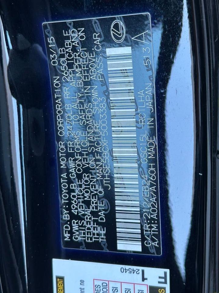 2015 Lexus RC 350 Lakeland FL