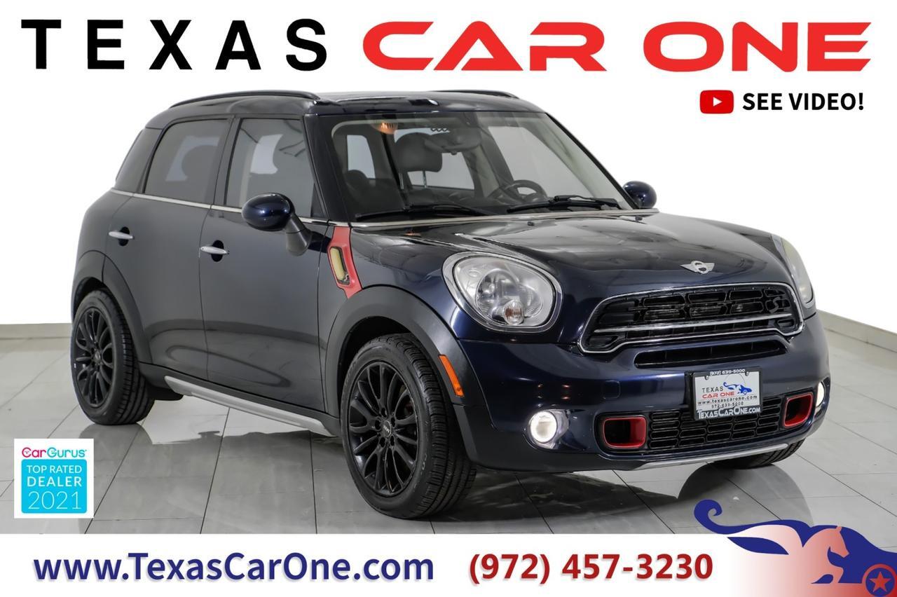 2015 MINI Countryman S AWD PANORAMA LEATHER SEATS KEYLESS START BLUETOOTH CRUISE CONT Carrollton TX 2015 MINI Countryman S AWD PANORAMA LEATHER SEATS KEYLESS START BLUETOOTH CRUISE CONT Carrollton TX