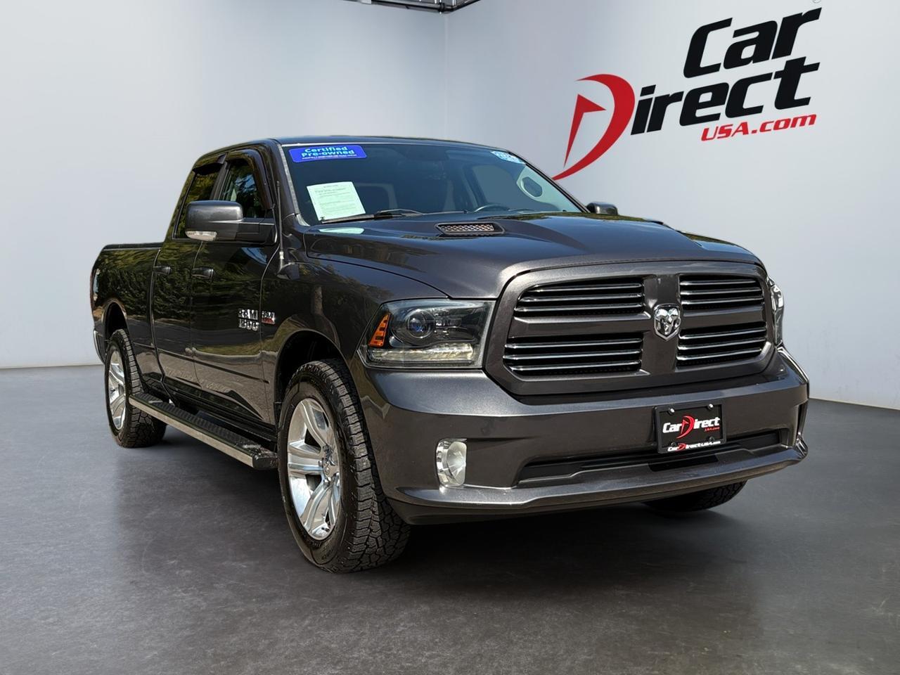 2015 Ram 1500 Sport, HARD TONNEAR COVER, RUNNING BOARDS, BACKUP CAMERA, TOW PACKAGE, REMOTE/KEYLESS START, HEATED STEERING WHEEL & SEATS, ALPINE SOUNDS SYSTEM, ONLY 75K MILES, CLEAN CARFAX, GET THE KEYS TO THIS RAM TODAY! Virginia Beach VA 2015 Ram 1500 Sport, HARD TONNEAR COVER, RUNNING BOARDS, BACKUP CAMERA, TOW PACKAGE, REMOTE/KEYLESS START, HEATED STEERING WHEEL & SEATS, ALPINE SOUNDS SYSTEM, ONLY 75K MILES, CLEAN CARFAX, GET THE KEYS TO THIS RAM TODAY! Virginia Beach VA