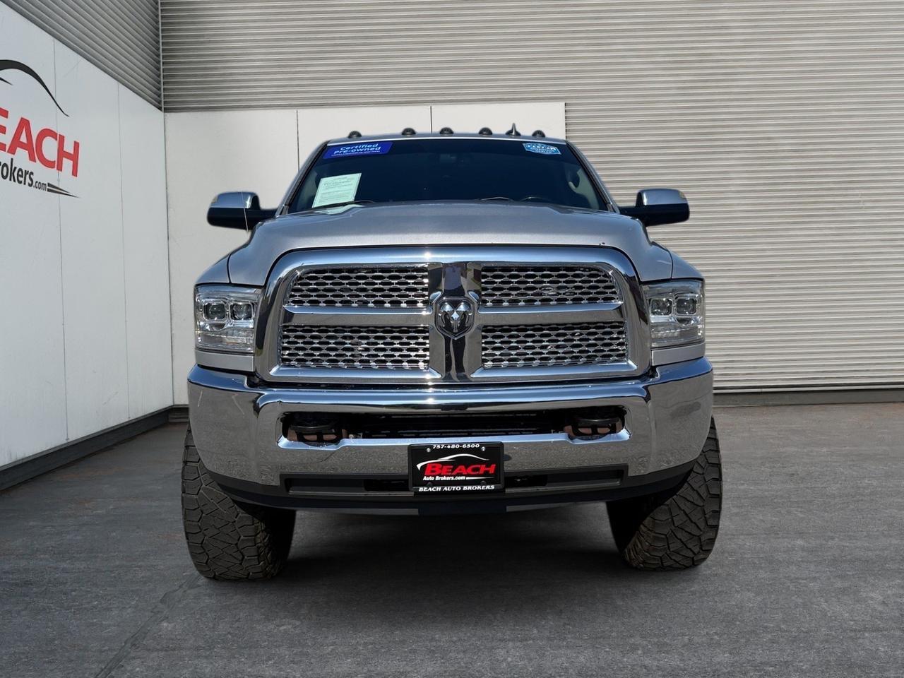 2015 Ram 2500 Laramie, HEATED/VENTILATED SEATS, HEATED REAR SEATS, ALPINE SPEAKERS, UNIVERSAL GARAGE DOOR OPENER, BLUETOOTH, BED LINER, POWER RUNNING BOARDS, POWER SLIDING REAR WINDOW, BACKUP CAMERA, REMOTE START, TOW PACKAGE, MAKE THIS RAM 2500 YOURS TODAY! Norfolk VA 2015 Ram 2500 Laramie, HEATED/VENTILATED SEATS, HEATED REAR SEATS, ALPINE SPEAKERS, UNIVERSAL GARAGE DOOR OPENER, BLUETOOTH, BED LINER, POWER RUNNING BOARDS, POWER SLIDING REAR WINDOW, BACKUP CAMERA, REMOTE START, TOW PACKAGE, MAKE THIS RAM 2500 YOURS TODAY! Norfolk VA