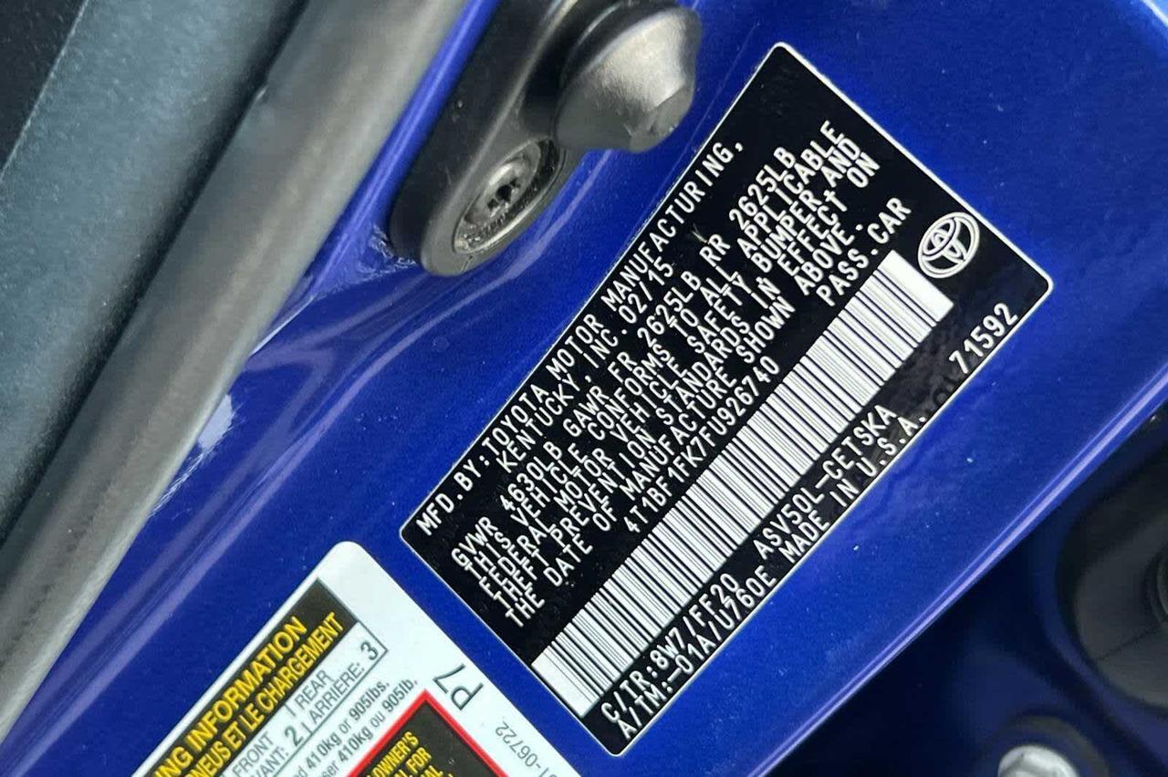 2015 Toyota Camry SE Roseville CA