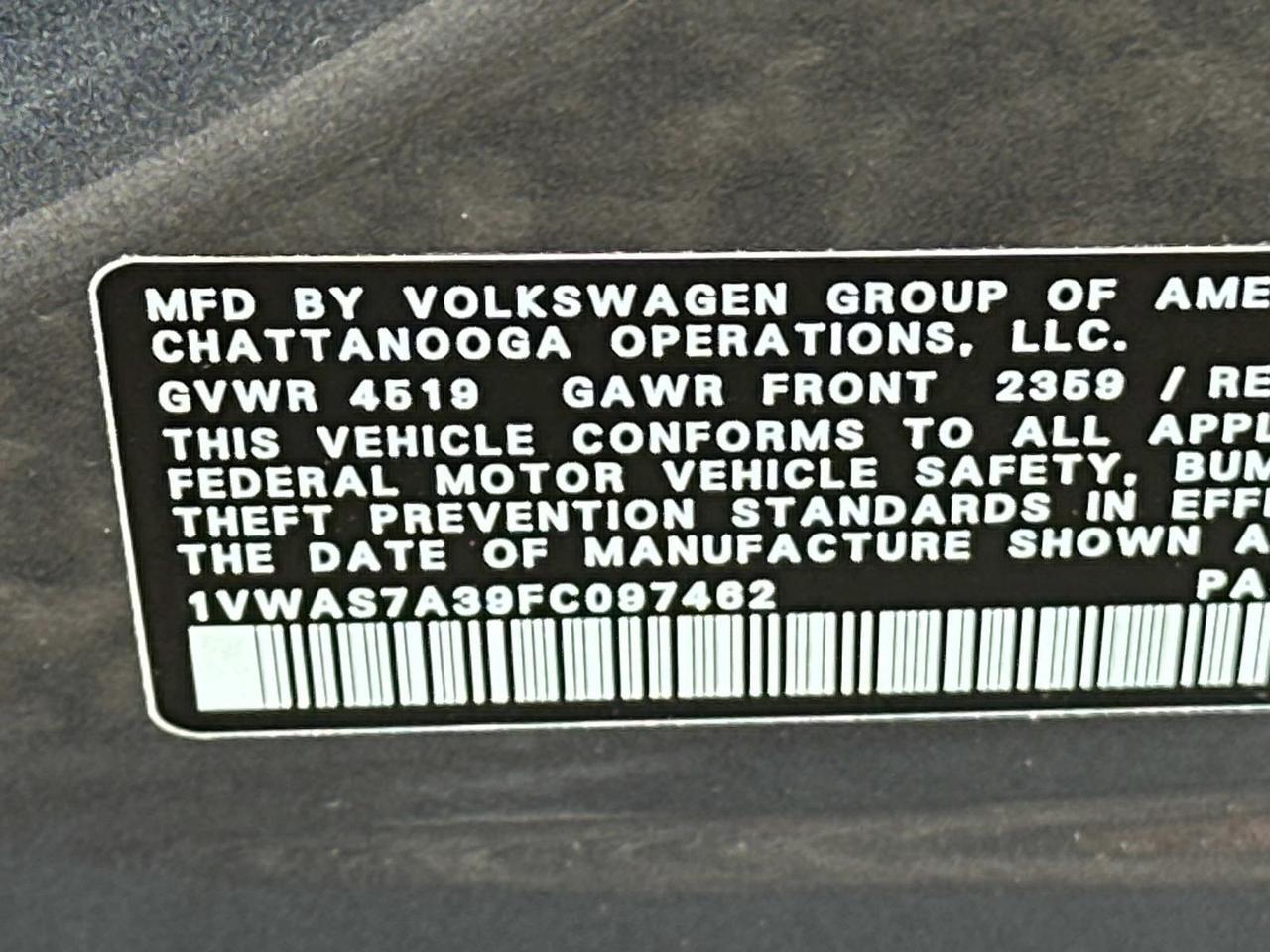 2015 Volkswagen Passat 1.8T Limited Edition Woodbridge VA