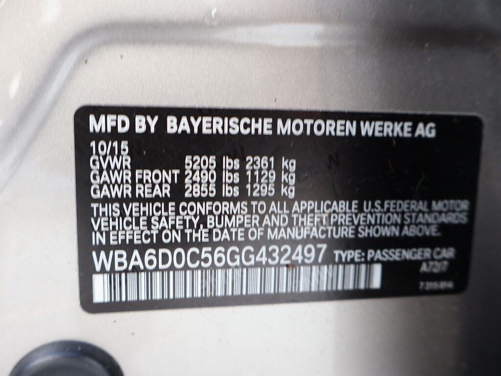 2016 BMW 6 Series 640i Gran Coupe San Clemente CA