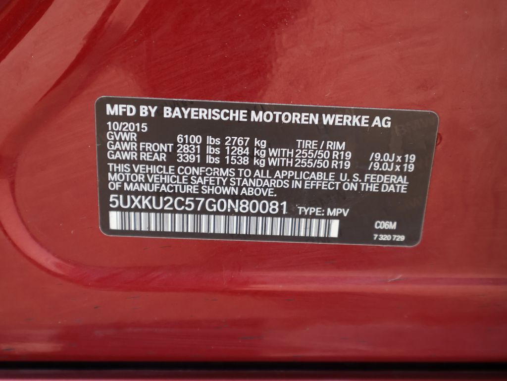 2016 BMW X6 xDrive35i