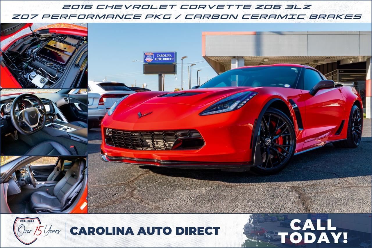 2016 Chevrolet Corvette Z06 3LZ / Z07 Performance PKG / Carbon Ceramic Brakes! 2016 Chevrolet Corvette Z06 3LZ / Z07 Performance PKG / Carbon Ceramic Brakes!