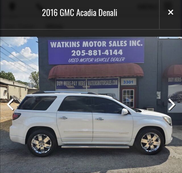2016 GMC Acadia Denali Hueytown AL 54121684